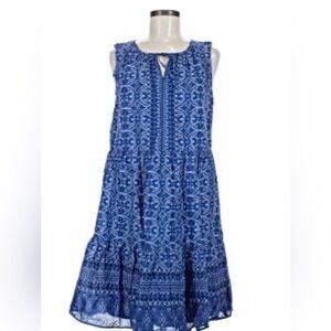 Talbots VOILE SWING DRESS - OVAL MEDALLION